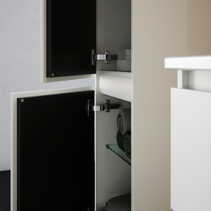 burgbad Lin20 Hochschrank 40 x 34,5 cm, mit 2 Türen, links