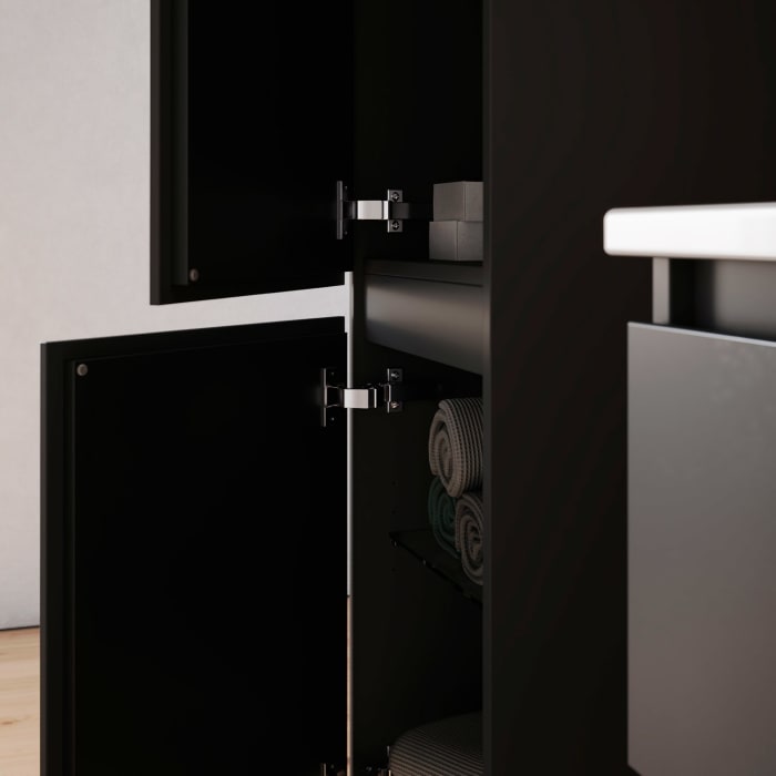 burgbad Lin20 Hochschrank 40 x 34,5 cm, mit 2 Türen, links