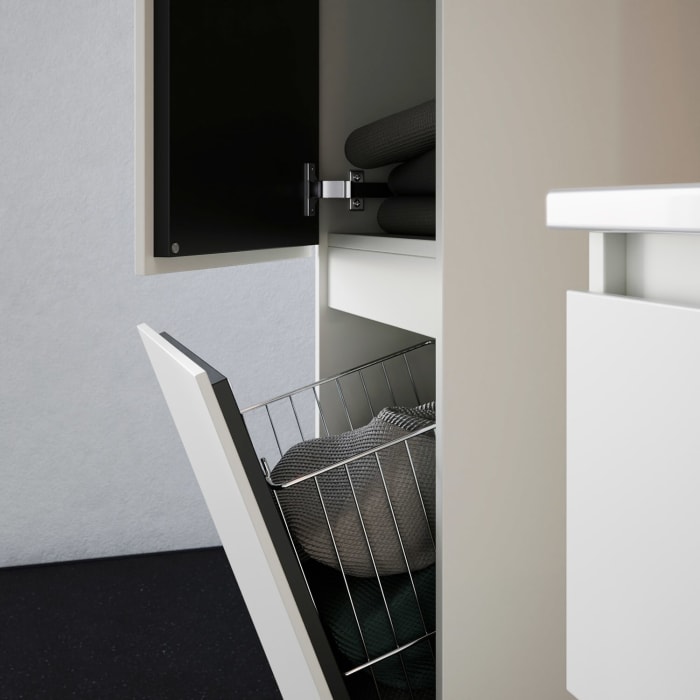 burgbad Lin20 Hochschrank 40 x 34,5 cm, mit 1 Tür, links