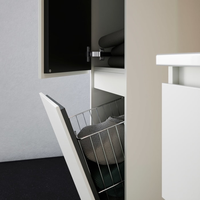 burgbad Lin20 Hochschrank 40 x 34,5 cm, mit 1 Tür, links