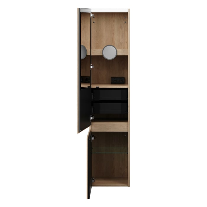 burgbad Lin20 Hochschrank 40 x 34,5 cm, mit 2 Türen, links