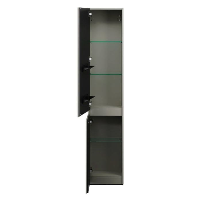 burgbad Lin20 Hochschrank 40 x 24,5 cm, mit 2 Türen, links