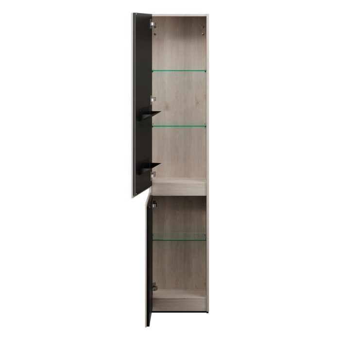 burgbad Lin20 Hochschrank 40 x 24,5 cm, mit 2 Türen, links
