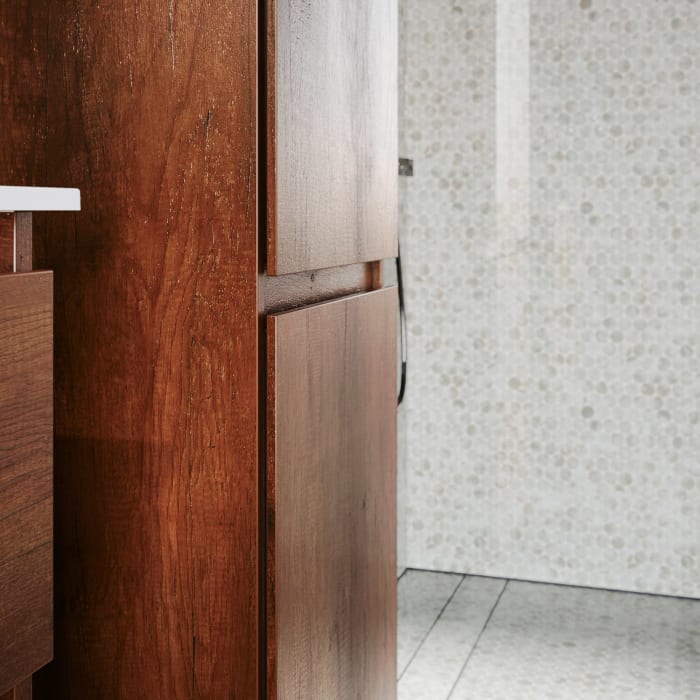 burgbad Lin20 Hochschrank 40 x 34,5 cm, mit 2 Türen, rechts