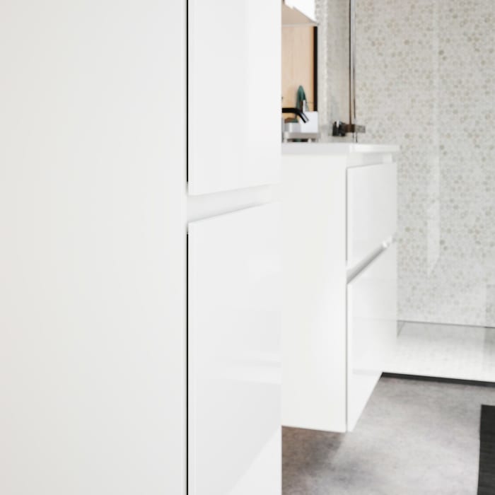 burgbad Lin20 Hochschrank 40 x 34,5 cm, mit 1 Tür, links