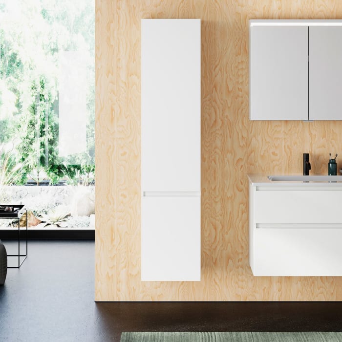 burgbad Lin20 Hochschrank 40 x 34,5 cm, mit 1 Tür, links