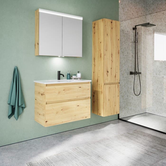 burgbad Lin20 Hochschrank 40 x 34,5 cm, mit 2 Türen, rechts