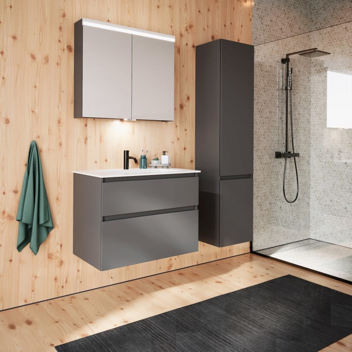 burgbad Lin20 Hochschrank 40 x 34,5 cm, mit 2 Türen, rechts