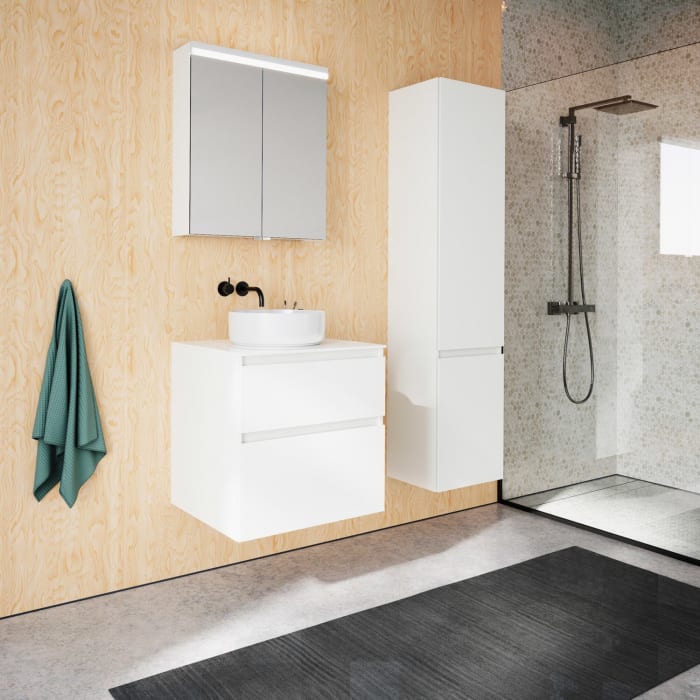 burgbad Lin20 Hochschrank 40 x 34,5 cm, mit 1 Tür, rechts