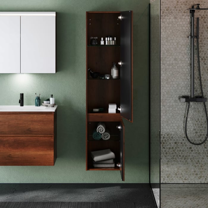 burgbad Lin20 Hochschrank 40 x 34,5 cm, mit 2 Türen, rechts