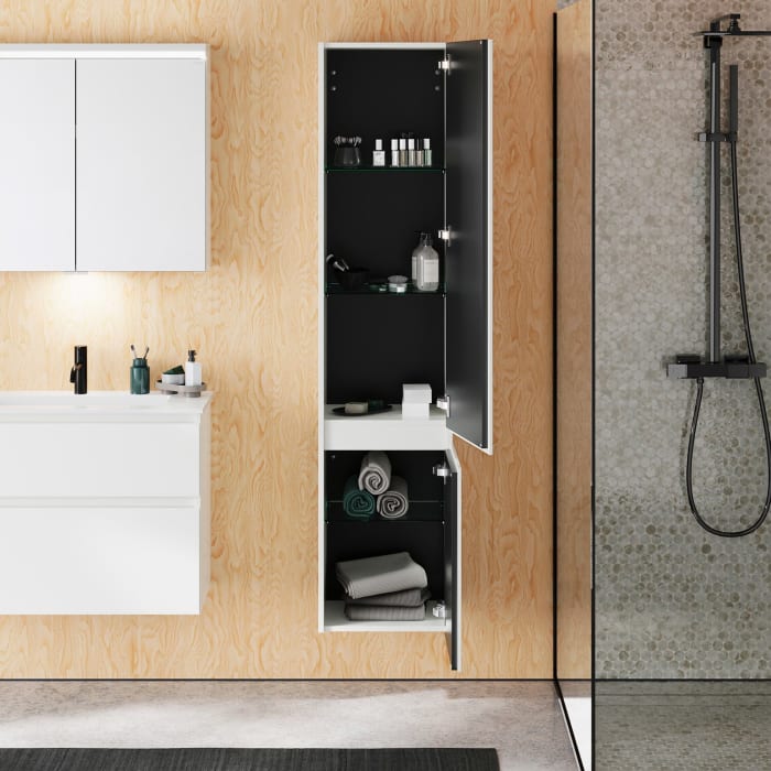 burgbad Lin20 Hochschrank 40 x 34,5 cm, mit 2 Türen, rechts