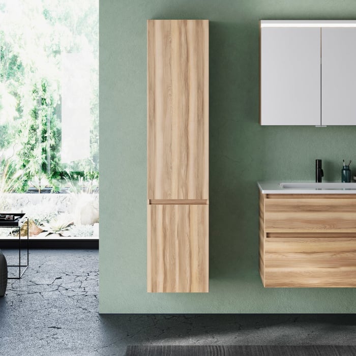 burgbad Lin20 Hochschrank 40 x 34,5 cm, mit 2 Türen, links