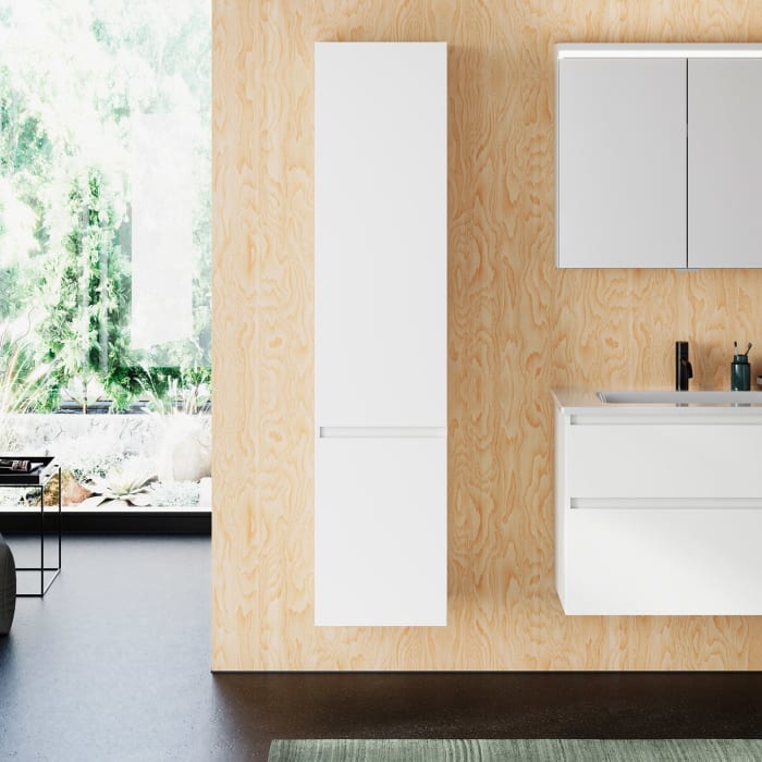 burgbad Lin20 Hochschrank 40 x 34,5 cm, mit 2 Türen, links