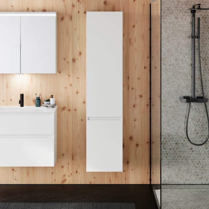 burgbad Lin20 Hochschrank 40 x 34,5 cm, mit 2 Türen, rechts