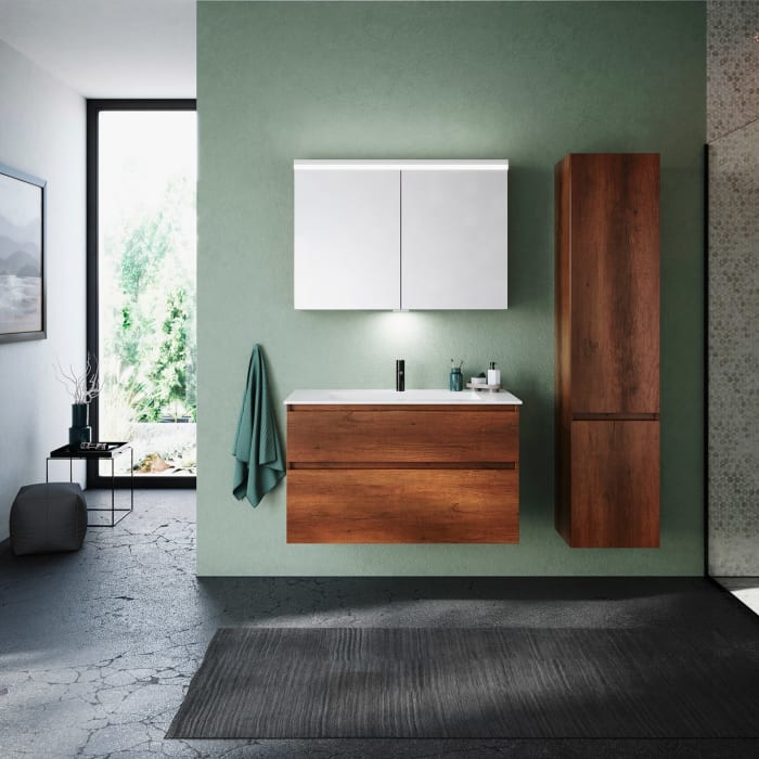 burgbad Lin20 Hochschrank 40 x 34,5 cm, mit 2 Türen, rechts