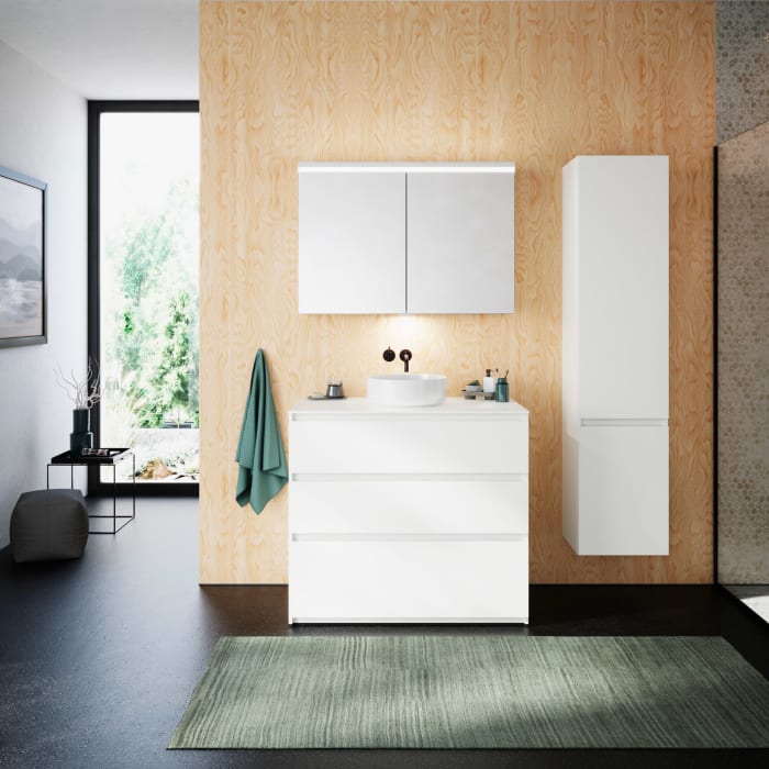 burgbad Lin20 Hochschrank 40 x 34,5 cm, mit 2 Türen, rechts