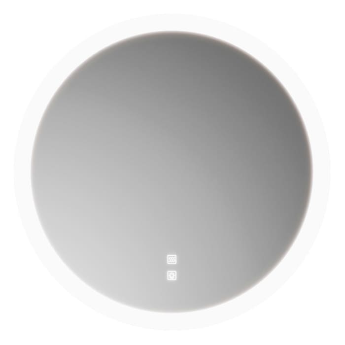 burgbad Lin20 Badspiegel mit LED-Beleuchtung und Spiegelheizung in 75 cm Größe