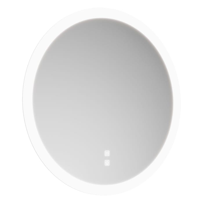 burgbad Lin20 Badspiegel mit LED-Beleuchtung und Spiegelheizung in 75 cm Größe