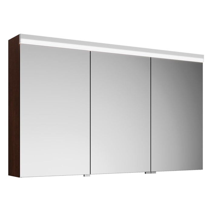 burgbad Lin20 Spiegelschrank mit LED-Beleuchtung, 120 cm, 3 Spiegeltüren, rechts