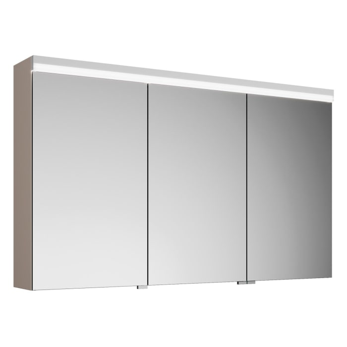 burgbad Lin20 Spiegelschrank mit LED-Beleuchtung, 120 cm, 3 Spiegeltüren, rechts