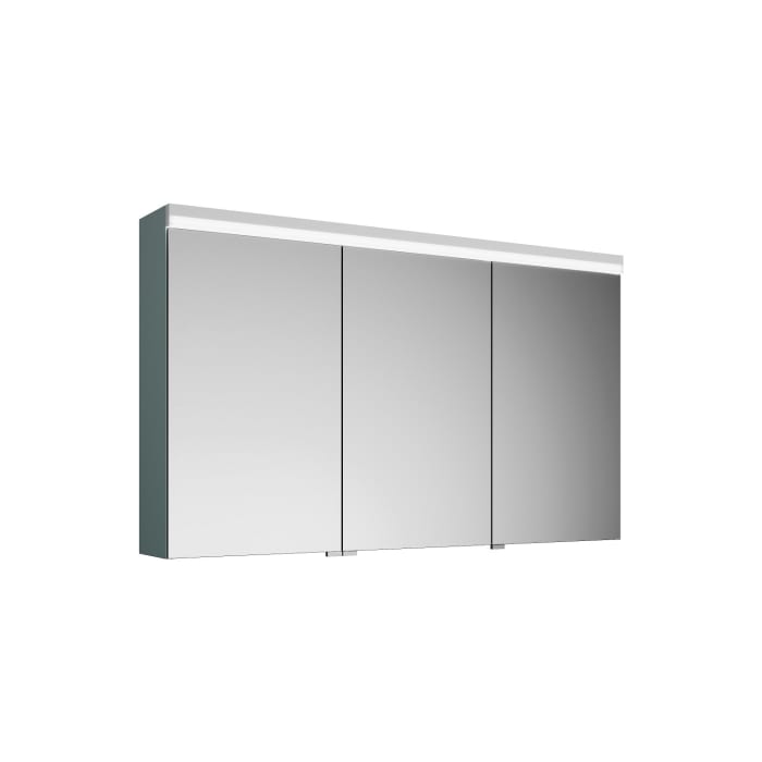 burgbad Lin20 Spiegelschrank mit LED-Beleuchtung, 120 cm, 3 Spiegeltüren, links, mit Waschtischbeleuchtung