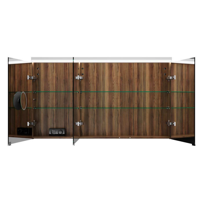 burgbad Lin20 Spiegelschrank mit LED-Beleuchtung, 120 cm, 3 Spiegeltüren, rechts