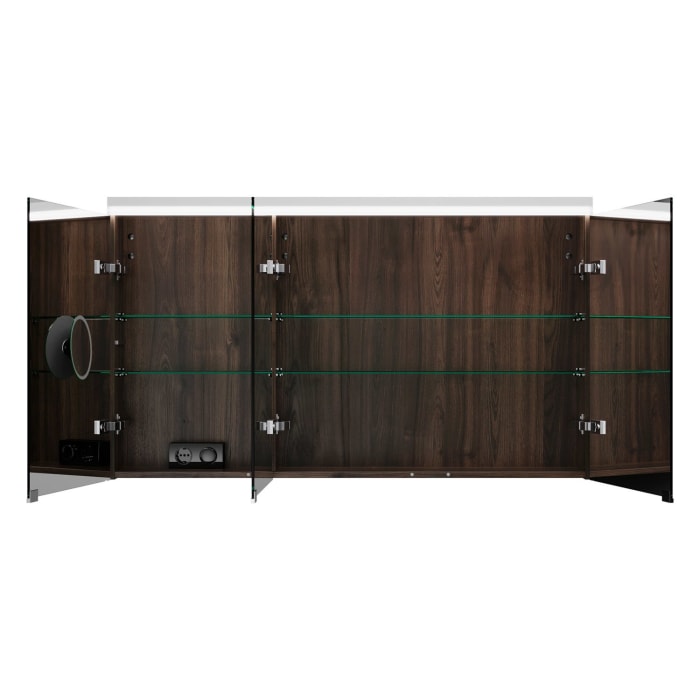 burgbad Lin20 Spiegelschrank mit LED-Beleuchtung, 120 cm, 3 Spiegeltüren, rechts