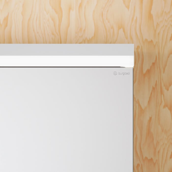 burgbad Lin20 Spiegelschrank mit LED-Beleuchtung, 60 cm, 2 Spiegeltüren