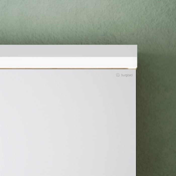 burgbad Lin20 Spiegelschrank mit LED-Beleuchtung, 100 cm, 2 Spiegeltüren