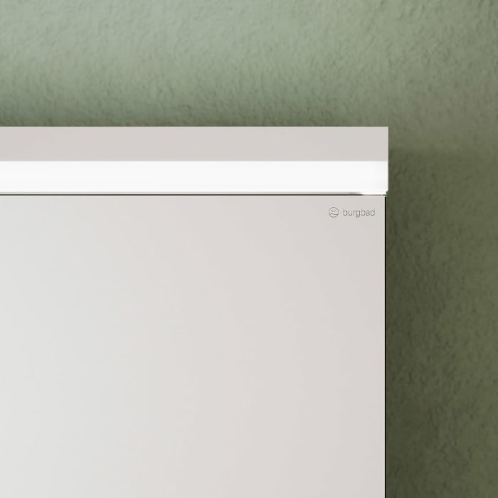 burgbad Lin20 Spiegelschrank mit LED-Beleuchtung, 120 cm, 3 Spiegeltüren, links