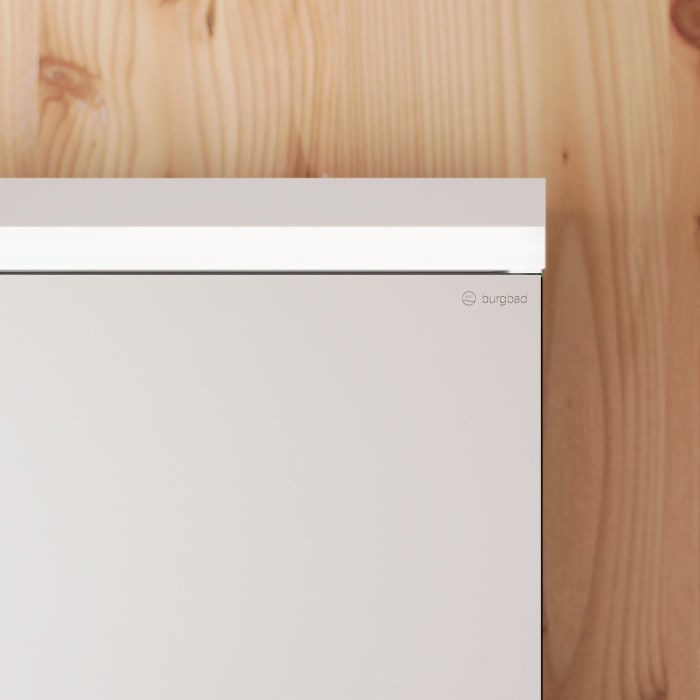 burgbad Lin20 Spiegelschrank mit LED-Beleuchtung, 120 cm, 3 Spiegeltüren, links