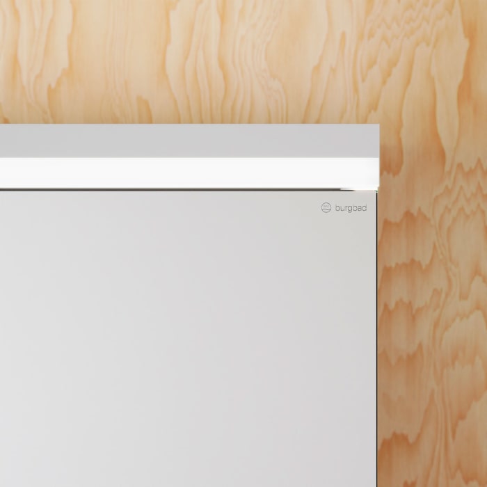 burgbad Lin20 Spiegelschrank mit LED-Beleuchtung, 120 cm, 3 Spiegeltüren, rechts