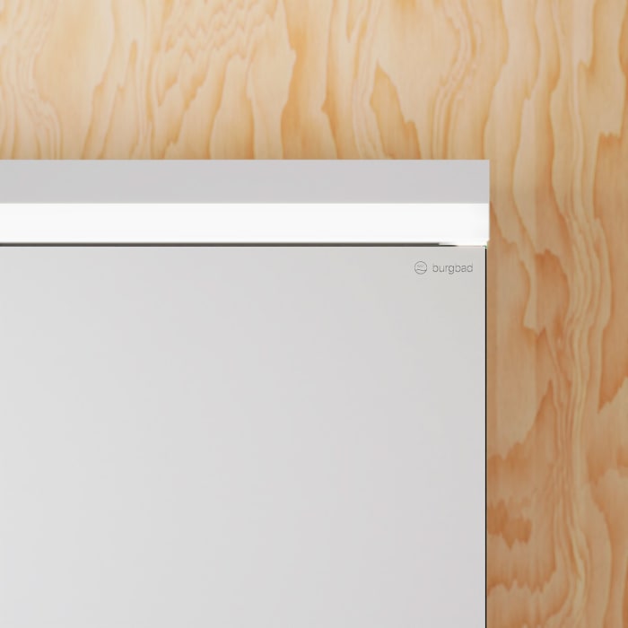 burgbad Lin20 Spiegelschrank mit LED-Beleuchtung, 160 cm, 4 Spiegeltüren