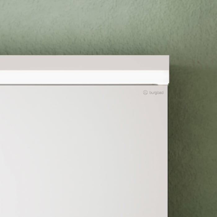 burgbad Lin20 Spiegelschrank mit LED-Beleuchtung, 60 cm, 2 Spiegeltüren, mit Waschtischbeleuchtung