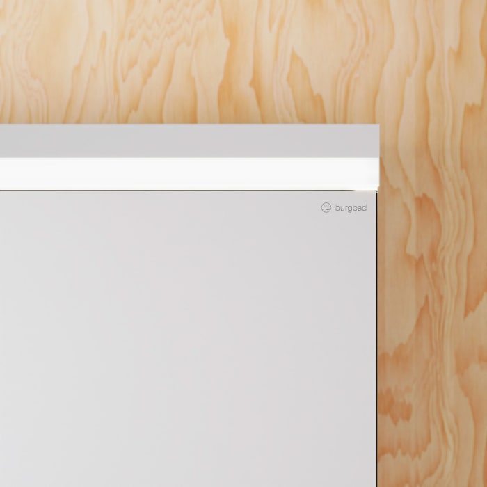burgbad Lin20 Spiegelschrank mit LED-Beleuchtung, 160 cm, 4 Spiegeltüren, mit Waschtischbeleuchtung