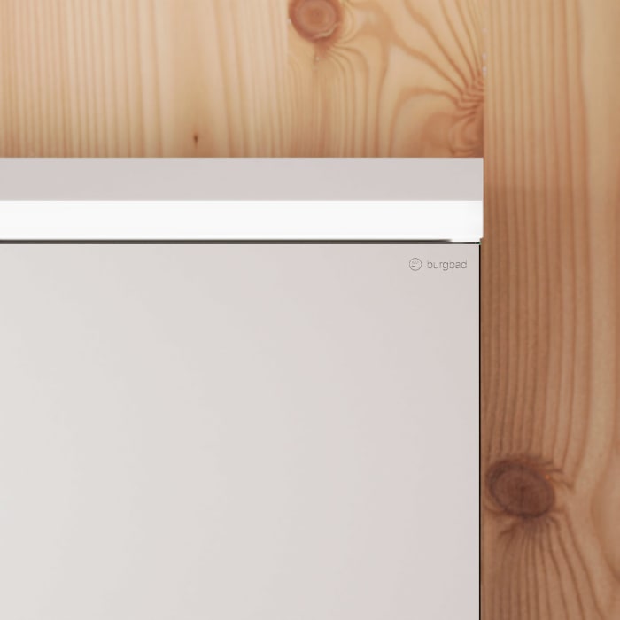 burgbad Lin20 Spiegelschrank mit LED-Beleuchtung, 160 cm, 4 Spiegeltüren, mit Waschtischbeleuchtung