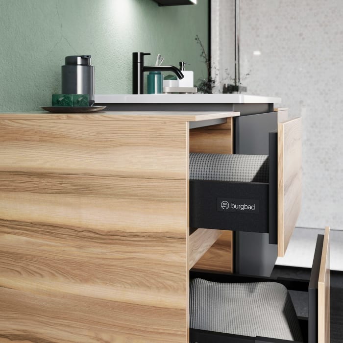 burgbad Lin20 Unterschrank 40 cm, 1 Auszug, 1 Schublade