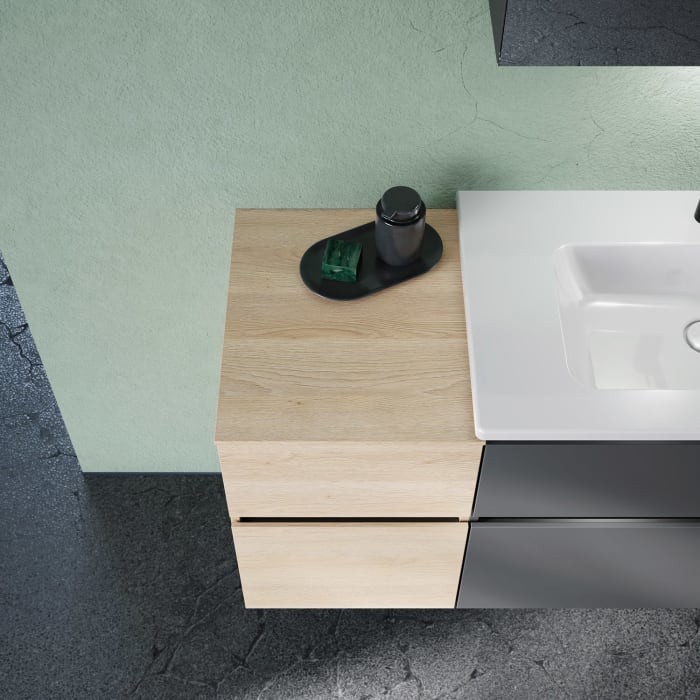 burgbad Lin20 Unterschrank 40 cm, 1 Auszug, 1 Schublade