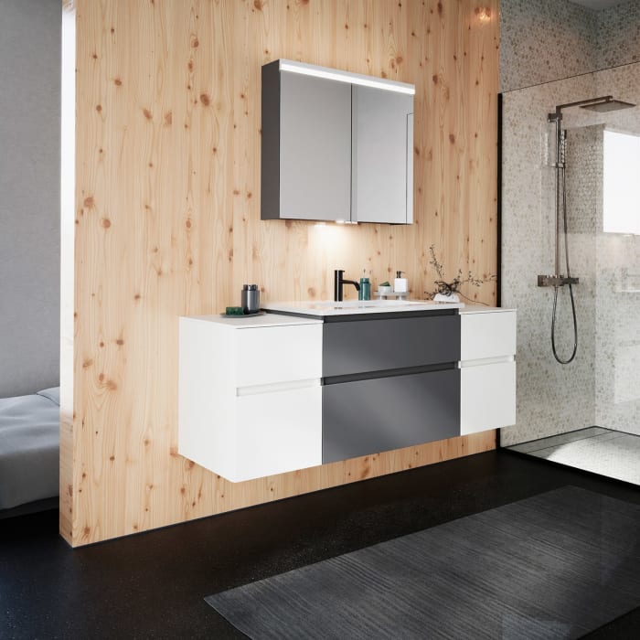 burgbad Lin20 Unterschrank 40 cm, 1 Auszug, 1 Schublade