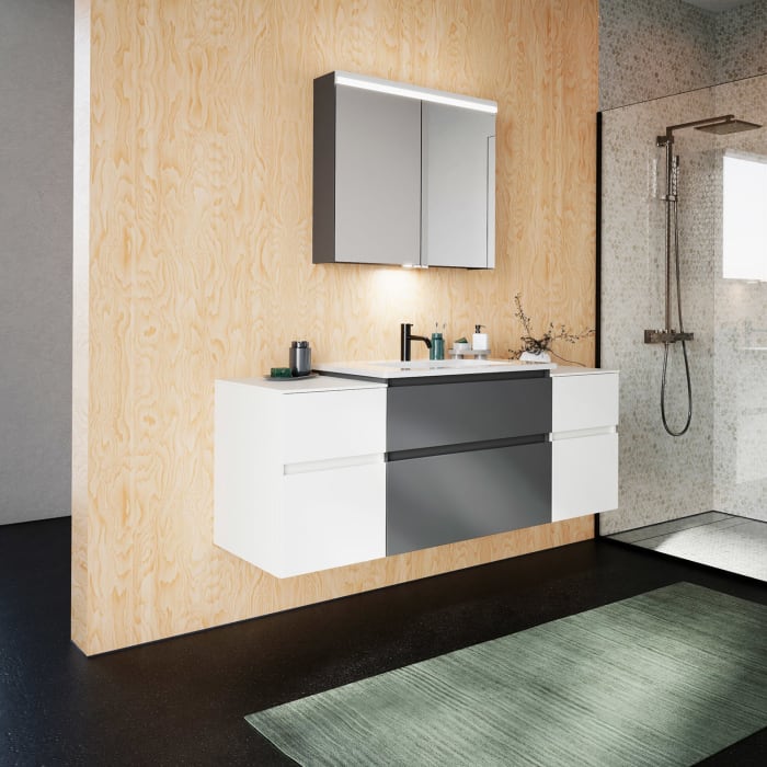 burgbad Lin20 Unterschrank 40 cm, 1 Auszug, 1 Schublade