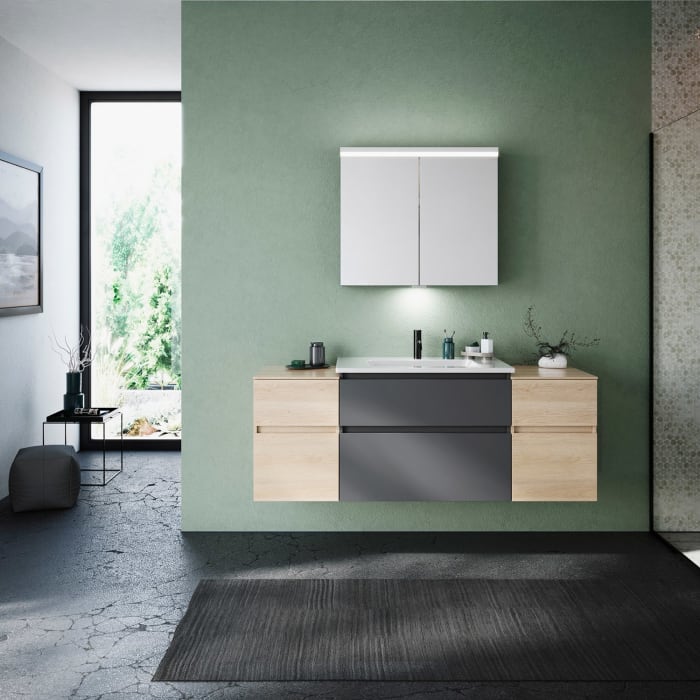 burgbad Lin20 Unterschrank 40 cm, 1 Auszug, 1 Schublade