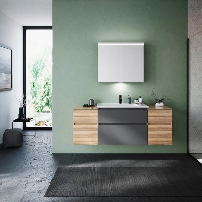 burgbad Lin20 Unterschrank 40 cm, 1 Auszug, 1 Schublade