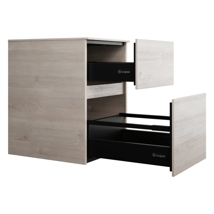 burgbad Lin20 Unterschrank 40 cm, 1 Auszug, 1 Schublade