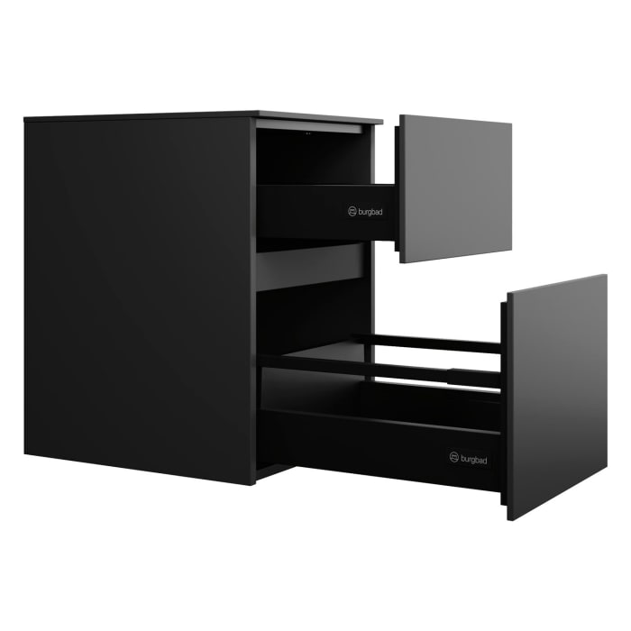 burgbad Lin20 Unterschrank 40 cm, 1 Auszug, 1 Schublade