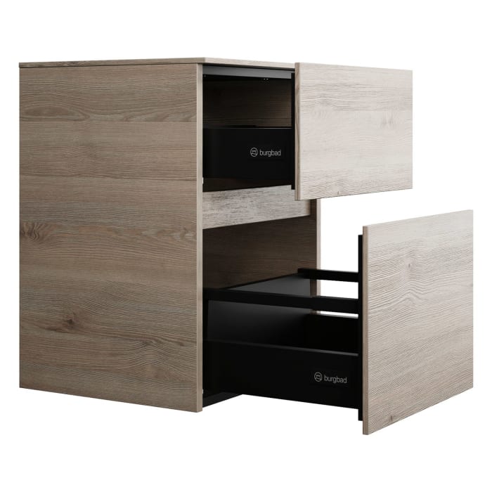 burgbad Lin20 Unterschrank 40 cm, 1 Auszug, 1 Schublade