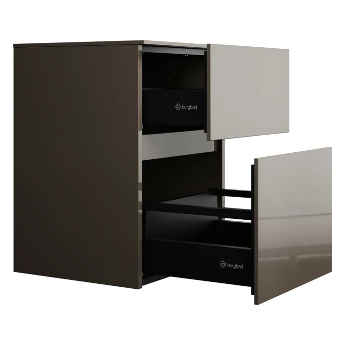 burgbad Lin20 Unterschrank 40 cm, 1 Auszug, 1 Schublade