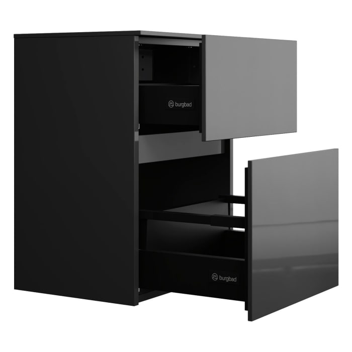 burgbad Lin20 Unterschrank 40 cm, 1 Auszug, 1 Schublade