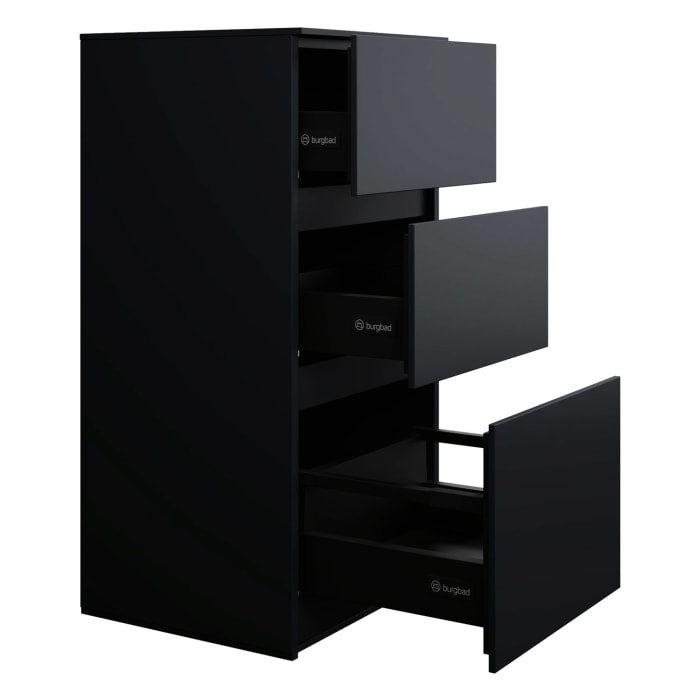 burgbad Lin20 Unterschrank 40 cm, 1 Auszug, 2 Schubladen