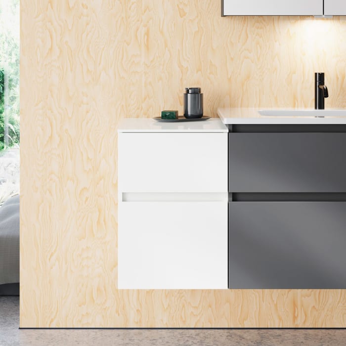 burgbad Lin20 Unterschrank 40 cm, 1 Auszug, 1 Schublade