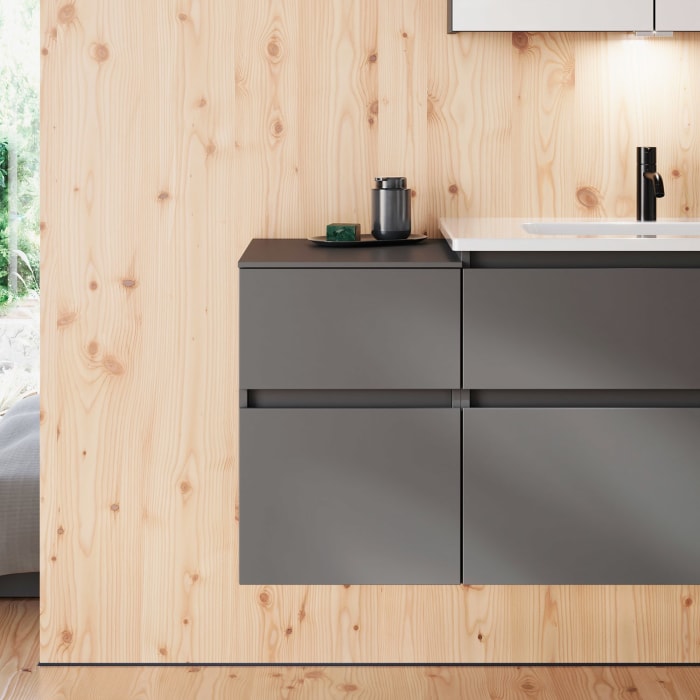 burgbad Lin20 Unterschrank 40 cm, 1 Auszug, 1 Schublade